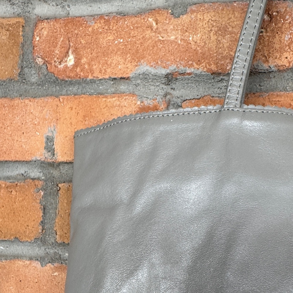 Latico Elegant Gray Leather Tote - Picture 7 of 16